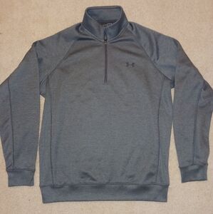 Men's Under Armour Gray Quarter-Zip Pullover size Large